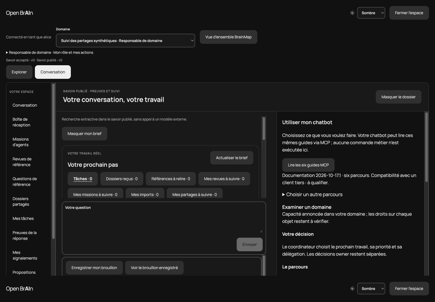 Guides de parcours lisibles par un chatbot via MCP